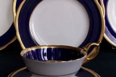 COALPORT COBALT #6518-  CUP & SAUCER   .....  http://jaapiesfinechinastore.com