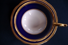 COALPORT COBALT #6518-  CUP & SAUCER   .....  https://www.jaapiesfinechinastore.com