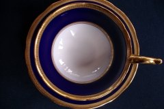 COALPORT COBALT #6518-  CUP & SAUCER   .....  http://jaapiesfinechinastore.com