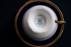COALPORT COBALT #6518-  CUP & SAUCER   .....  http://jaapiesfinechinastore.com