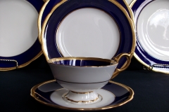 COALPORT COBALT #6518-  CUP & SAUCER   .....  https://www.jaapiesfinechinastore.com