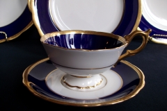 COALPORT COBALT #6518-  CUP & SAUCER   .....  https://www.jaapiesfinechinastore.com