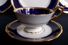 COALPORT COBALT #6518-  CUP & SAUCER   .....  http://jaapiesfinechinastore.com