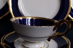 COALPORT COBALT #6518-  CUP & SAUCER   .....  http://jaapiesfinechinastore.com
