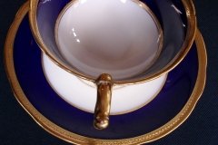 COALPORT COBALT #6518-  CUP & SAUCER   .....  http://jaapiesfinechinastore.com