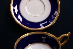 COALPORT COBALT #6518-  CUP & SAUCER   .....  http://jaapiesfinechinastore.com