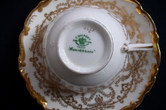 COALPORT ANNIVERSARY CUP & SAUCER   .....   https://www.jaapiesfinechinastore.com