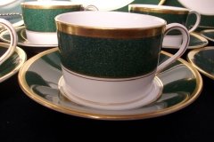 COALPORT ATHLONE GREEN- CUP & SAUCER  .....   http://jaapiesfinechinastore.com