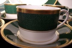 COALPORT ATHLONE GREEN- CUP & SAUCER  .....   http://jaapiesfinechinastore.com