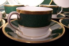 COALPORT ATHLONE GREEN- CUP & SAUCER  .....   http://jaapiesfinechinastore.com