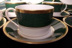 COALPORT ATHLONE GREEN- CUP & SAUCER  .....   http://jaapiesfinechinastore.com