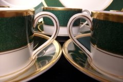 COALPORT ATHLONE GREEN- CUP & SAUCER  .....   http://jaapiesfinechinastore.com