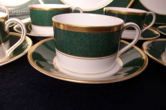 COALPORT ATHLONE GREEN- CUP & SAUCER  .....   https://www.jaapiesfinechinastore.com