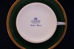 COALPORT ATHLONE GREEN- CUP & SAUCER  .....   http://jaapiesfinechinastore.com