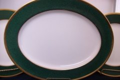 COALPORT ATHLONE GREEN-  PLATTER 14  3/4"  .....  http://jaapiesfinechinastore.com/