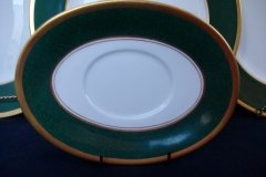 COALPORT ATHLONE GREEN- SAUCER FOR GRAVY BOAT  .....   http://jaapiesfinechinastore.com