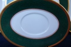 COALPORT ATHLONE GREEN- SAUCER FOR GRAVY BOAT  .....   http://jaapiesfinechinastore.com