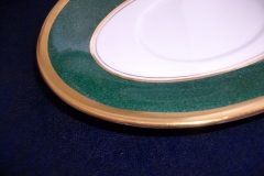 COALPORT ATHLONE GREEN- SAUCER FOR GRAVY BOAT  .....   https://www.jaapiesfinechinastore.com