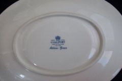 COALPORT ATHLONE GREEN- SAUCER FOR GRAVY BOAT  .....   http://jaapiesfinechinastore.com