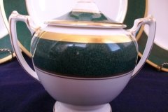 COALPORT ATHLONE GREEN- SUGAR BOWL  .....   http://jaapiesfinechinastore.com