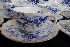 COALPORT CAIRO BLUE #9252- CUPS & SAUCERS   .....   http://jaapiesfinechinastore.com