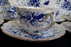 COALPORT CAIRO BLUE #9252- CUPS & SAUCERS   .....   https://www.jaapiesfinechinastore.com