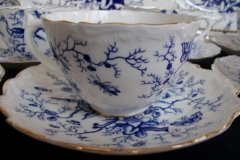 COALPORT CAIRO BLUE #9252- CUPS & SAUCERS   .....   http://jaapiesfinechinastore.com