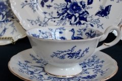 COALPORT CAIRO BLUE #9252- CUP & SAUCER (NOT EMBOSSED)   .....   http://jaapiesfinechinastore.com