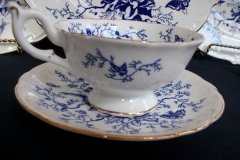 COALPORT CAIRO BLUE #9252- CUP & SAUCER (NOT EMBOSSED)   .....   http://jaapiesfinechinastore.com