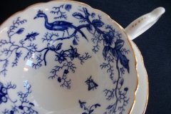 COALPORT CAIRO BLUE #9252- CUP & SAUCER (NOT EMBOSSED)   .....   http://jaapiesfinechinastore.com