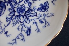 COALPORT CAIRO BLUE #9252- CUP & SAUCER (NOT EMBOSSED)   .....   http://jaapiesfinechinastore.com