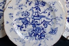 COALPORT CAIRO BLUE #9252-   LUNCH PLATE   .....   http://jaapiesfinechinastore.com