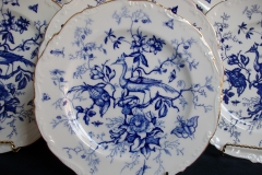 COALPORT CAIRO BLUE #9252-   LUNCH PLATE   .....   https://www.jaapiesfinechinastore.com