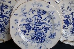 COALPORT CAIRO BLUE #9252-   LUNCH PLATE   .....   http://jaapiesfinechinastore.com