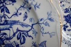 COALPORT CAIRO BLUE #9252-   LUNCH PLATE   .....   http://jaapiesfinechinastore.com