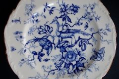 COALPORT CAIRO BLUE #9252-   LUNCH PLATE   .....   https://www.jaapiesfinechinastore.com