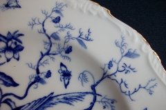 COALPORT CAIRO BLUE #9252-   LUNCH PLATE   .....   http://jaapiesfinechinastore.com
