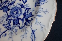 COALPORT CAIRO BLUE #9252-   LUNCH PLATE   .....   http://jaapiesfinechinastore.com