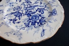 COALPORT CAIRO BLUE #9252-   LUNCH PLATE   .....   http://jaapiesfinechinastore.com