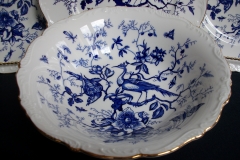 COALPORT CAIRO BLUE #9252-  ROUND SERVING BOWL   .....   https://www.jaapiesfinechinastore.com