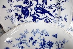COALPORT CAIRO BLUE #9252-  ROUND SERVING BOWL   .....   http://jaapiesfinechinastore.com