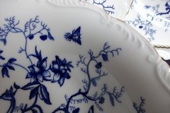 COALPORT CAIRO BLUE #9252-  ROUND SERVING BOWL   .....   http://jaapiesfinechinastore.com