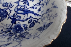 COALPORT CAIRO BLUE #9252-  ROUND SERVING BOWL   .....   https://www.jaapiesfinechinastore.com