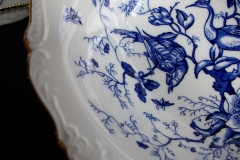 COALPORT CAIRO BLUE #9252-  ROUND SERVING BOWL   .....   https://www.jaapiesfinechinastore.com