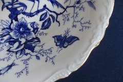 COALPORT CAIRO BLUE #9252-  ROUND SERVING BOWL   .....   http://jaapiesfinechinastore.com