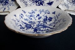 COALPORT CAIRO BLUE #9252-  ROUND SERVING BOWL   .....   http://jaapiesfinechinastore.com