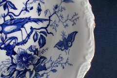 COALPORT CAIRO BLUE #9252-  ROUND SERVING BOWL   .....   http://jaapiesfinechinastore.com