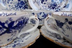 COALPORT CAIRO BLUE #9252- SOUP BOWL & SAUCER   .....   http://jaapiesfinechinastore.com