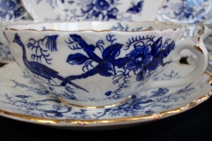 COALPORT CAIRO BLUE #9252- SOUP BOWL & SAUCER   .....   https://www.jaapiesfinechinastore.com