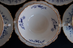 COALPORT CAIRO BLUE #9252- SOUP BOWL & SAUCER   .....   https://www.jaapiesfinechinastore.com